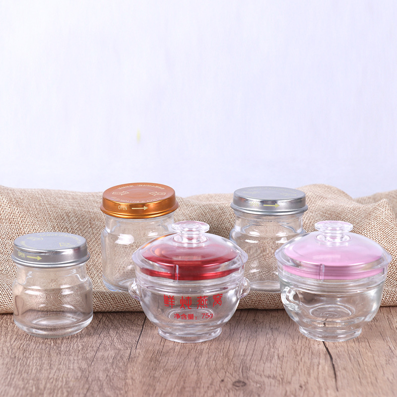 Botella de Nido de Pájaro botella de Nido de Pájaro pequeño guisado fresco botella de Nido de Pájaro instantáneo sub-botella de miel olla de pescado sellado botella vacía de pegamento al por mayor 50