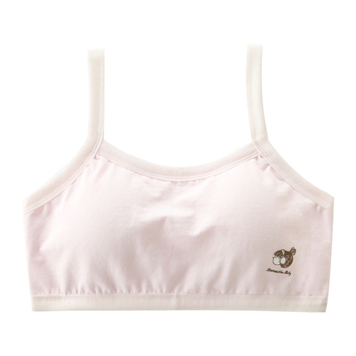 Girls' bras, junior high school and high school students' development period girls' pure cotton vests, older children's girls' thin underwear student bras
