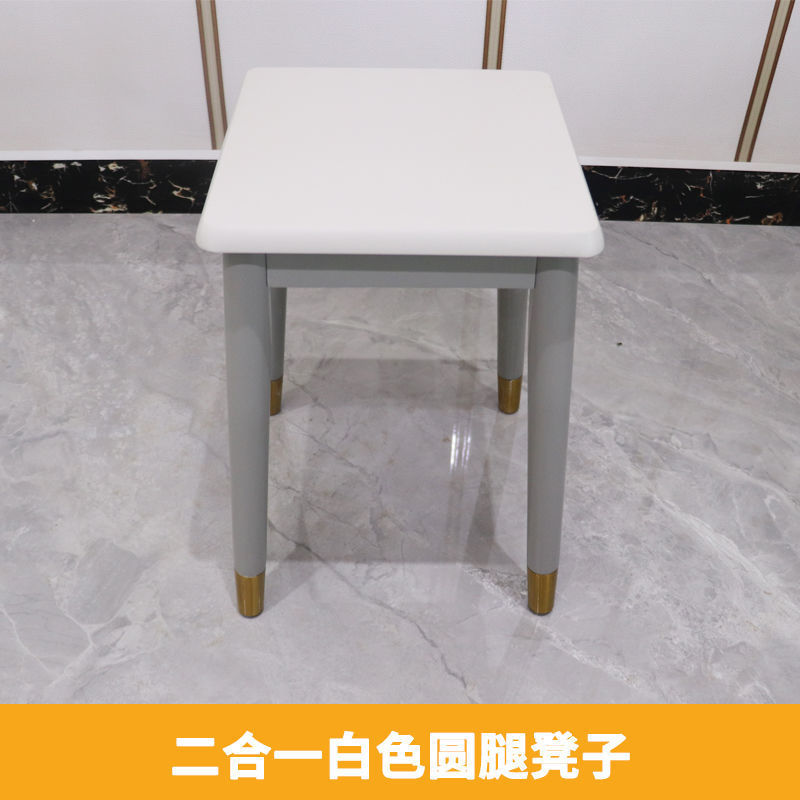新中式岩板餐桌餐桌椅组合轻奢实木小户型可伸缩折叠变圆吃饭桌|ru