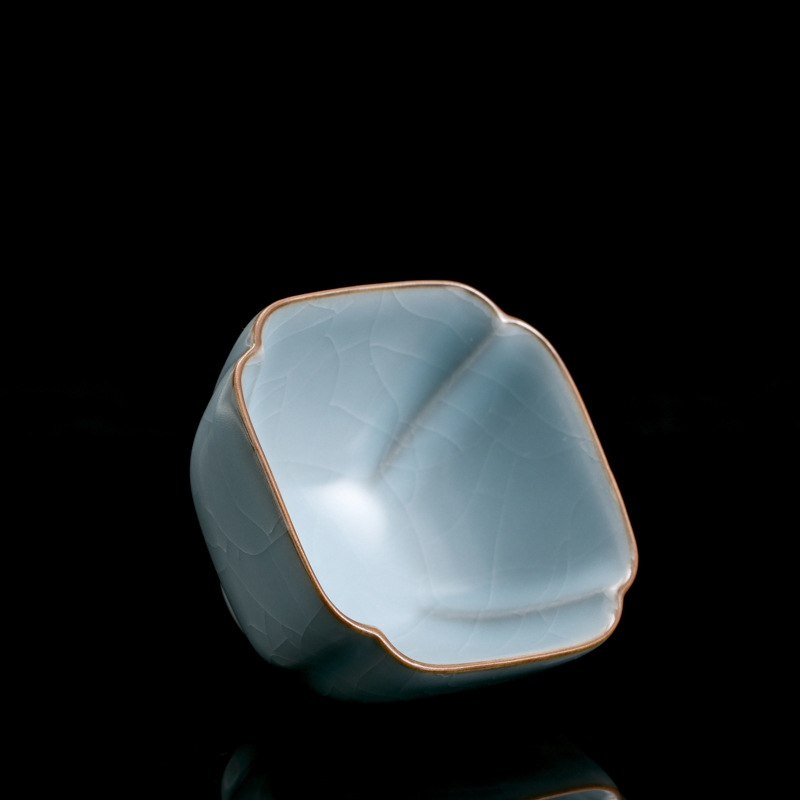 Чайная чашка Ru Kiln Tian Di Cup Zen Wing с узором «Кракелюр», способствующая выделению фиолетового золота, для кунг-фу чая, большая, мастер-чашка