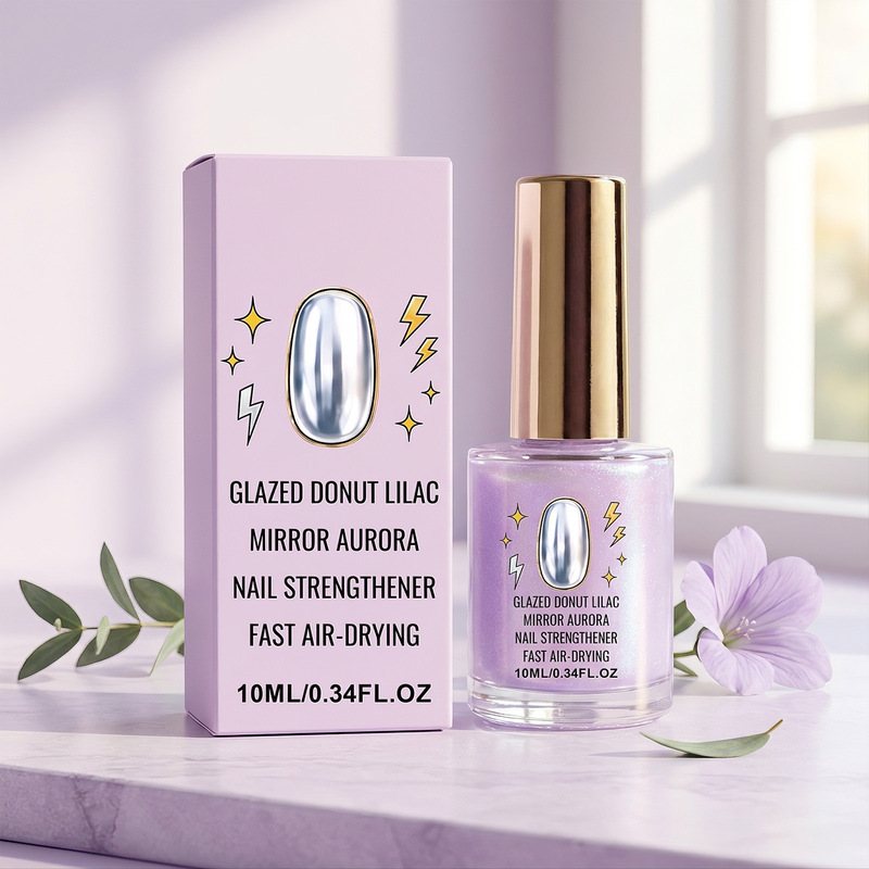 Nail polish with a violet mirror gloss, applies smoothly, suitable for home hand-painting, forms a smooth surface and is not easily scratched Nail polish with a violet mirror gloss, applies smoothly, suitable for home hand-painting, forms a smooth surface and is not easily scratched
