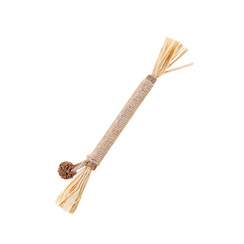 Wooden polygonum feather insect gall fruit raffia toy cat molar stick cat chewing toy cat stick funny cat toy