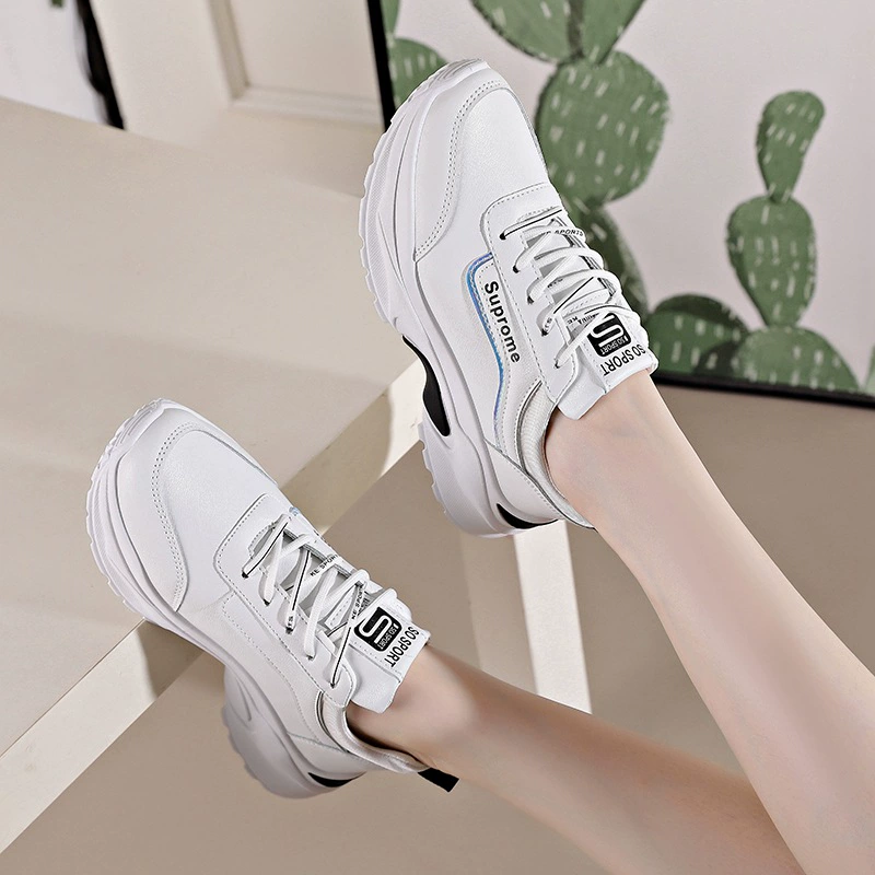2024 Новая весенне-летняя обувь. Женская повседневная обувь для папы. Спортивная обувь. Модная белая обувь в корейском стиле. Производитель оптом.