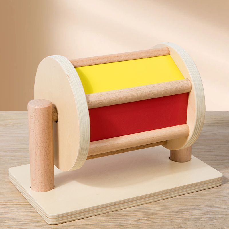 Tambor textil de madera maciza haed Montserrat 0 - 3 años de edad infantil juguetes de rompecabezas tambor Montessori