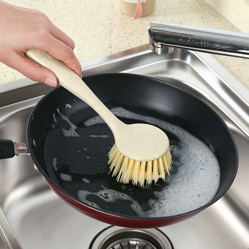 Многофункцион brush pot артефакт кухонная метла из соломы, мытье посуды, чистка, длинная ручка, сковорода с неприлипанием масла brush