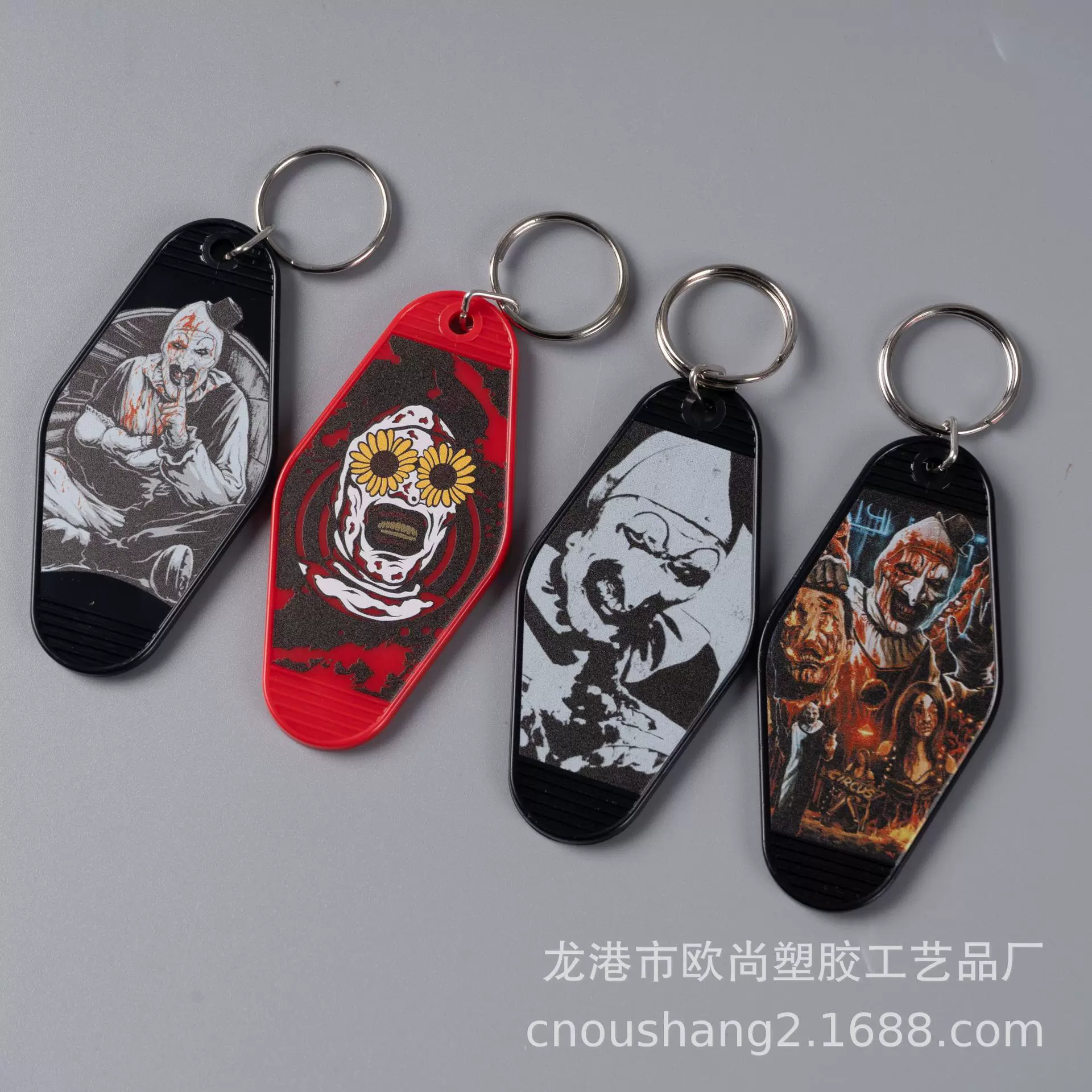 菱形塑料彩色钥匙牌 亚马逊爆款 跨境分类牌 复古行李牌 宠物挂牌