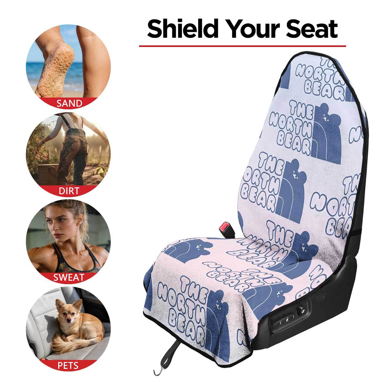 Car seat towel cover front seat protector suitable for gym and exercise, universal for all seasons, car use 44