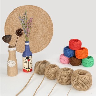 30.2m mm Hemp Rope DIY Handmade Primary Color Hemp Rope Tag Rope Clip Photo Rope Clip Hemp Rope Chandelier Vase Decoration