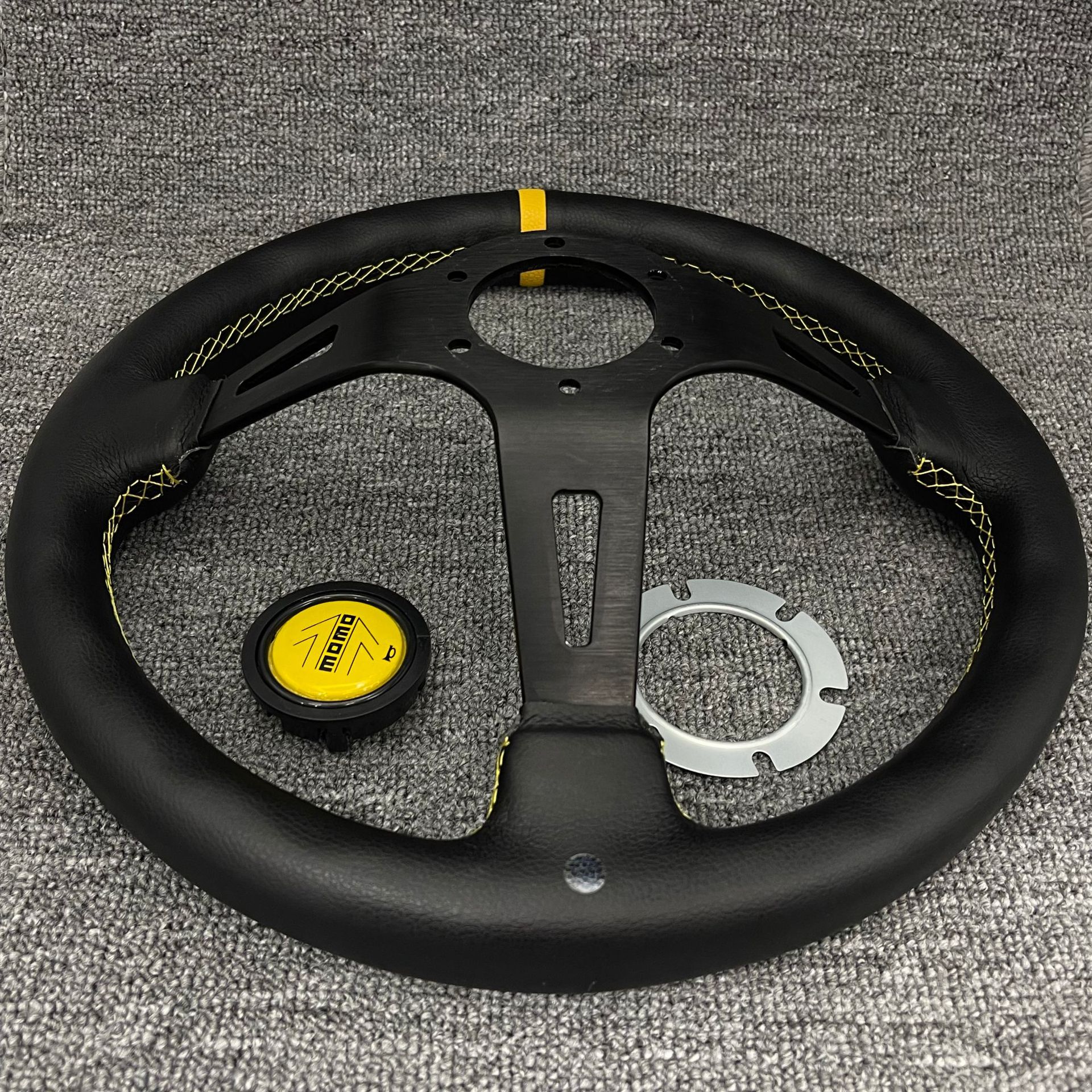 Cross-border direct sales of car modification MOMO steering wheel 14 inch 340mm personalized racing drift deep concave steering wheel