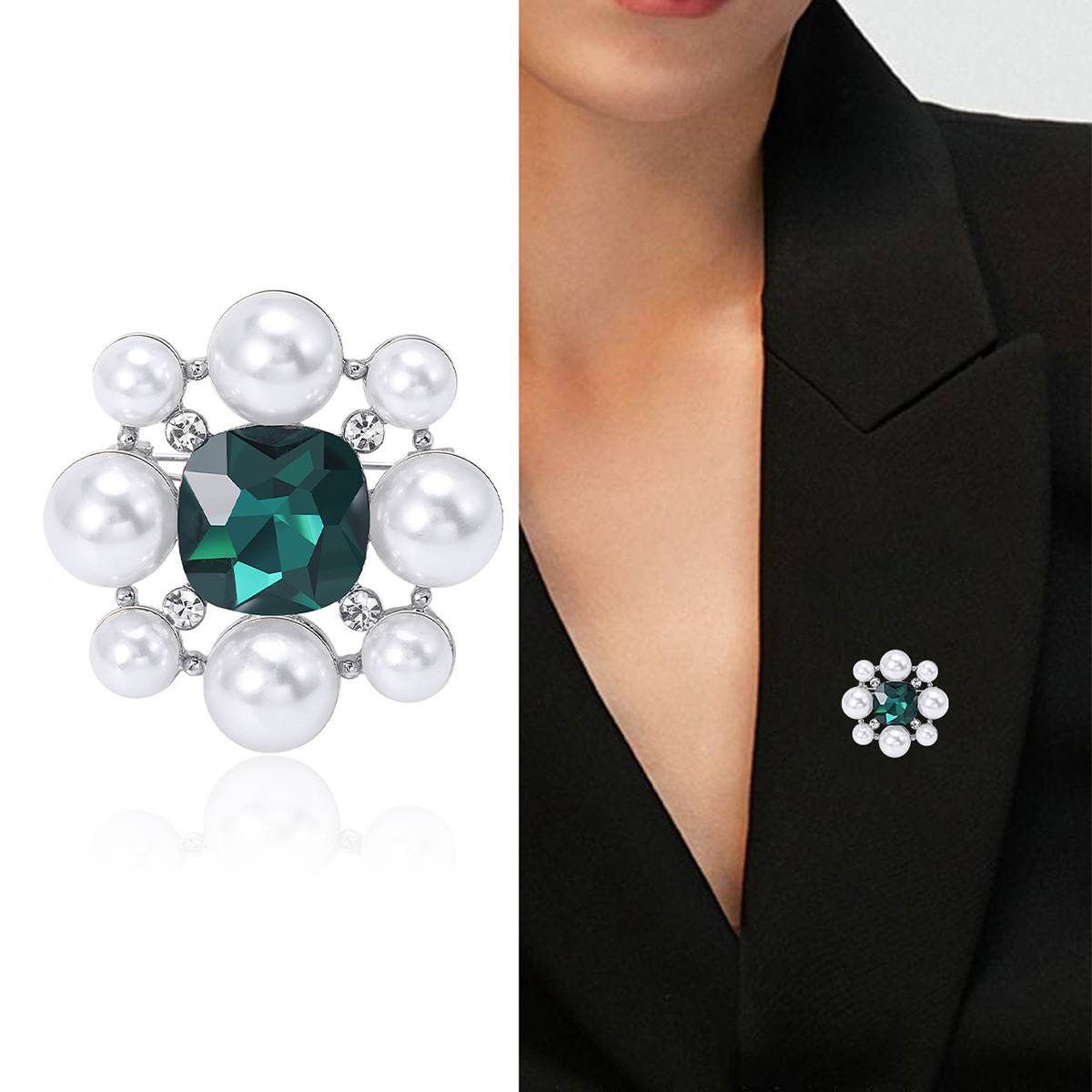 Perlenbrosche Für Damen Elegante Hochwertige Anstecknadel_voghion.com