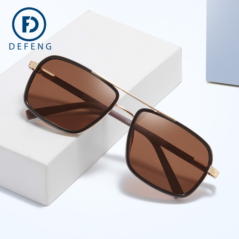 Polarized Steampunk Sports Sunglasses For Men With Double Bridge_voghion.com