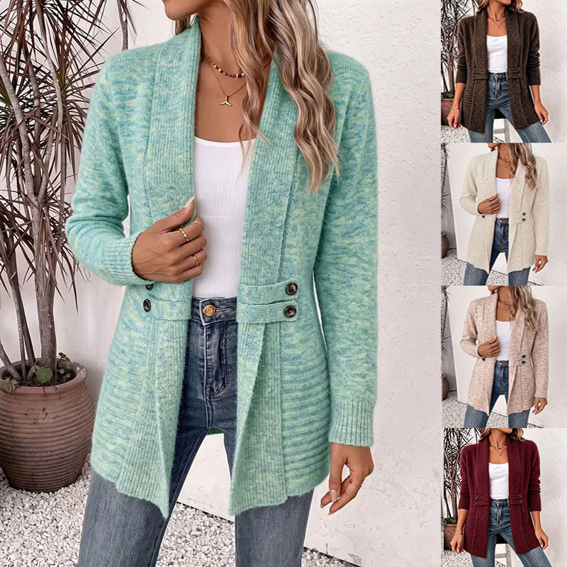 2026 Independent Site Amazon Women's Casual Double-Breasted Decorative Belt Cardigan, Lazy Style Versatile Mid-Length Sweater 2026 Independent Site Amazon Women's Casual Double-Breasted Decorative Belt Cardigan, Lazy Style Versatile Mid-Length Sweater