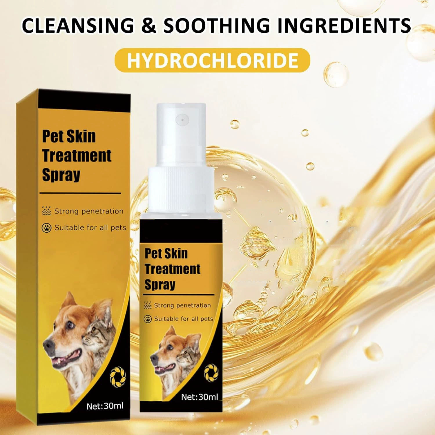 Cassiel Pet-Pet Skin Sprays для собак и кошек, спрей для кожи кошек и собак