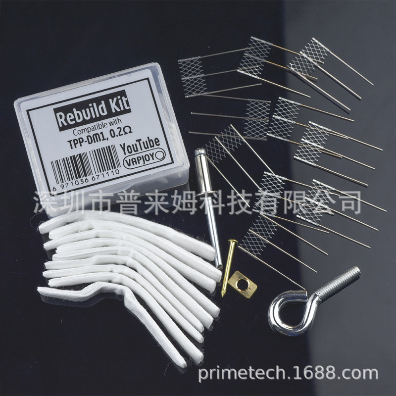 Reconstruction kit tool TPP DM1 resistance 0.2 euro 10 heating wire matching tool cotton cross-border e-commerce