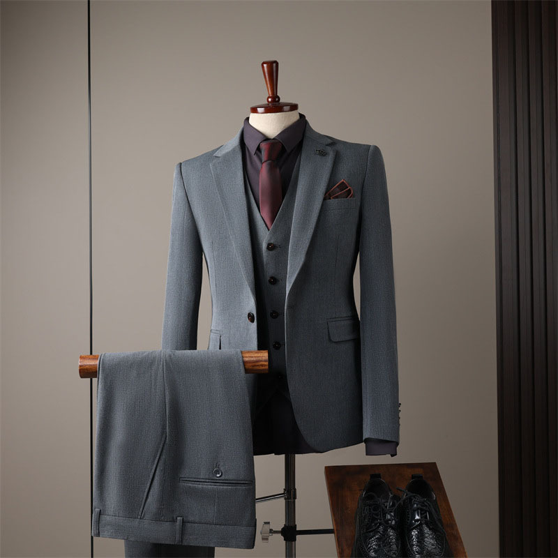 Suit Korean Style Casual Suit Men's Formal Wear Men's Suit Suit Business Professional Suit Large Size Three-Piece Suit Cross-Border