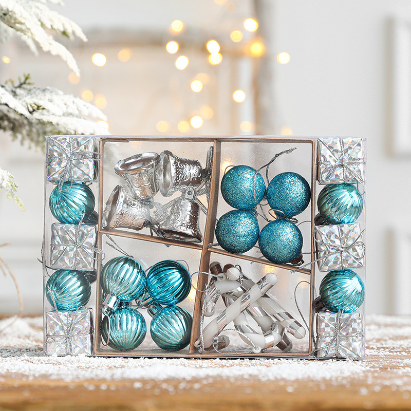 Bolas de colores Bolas de Navidad Decoraciones de árbol de Navidad 29 piezas Suministros navideños Decoración de árbol de Navidad Juego de bolas Colgante
