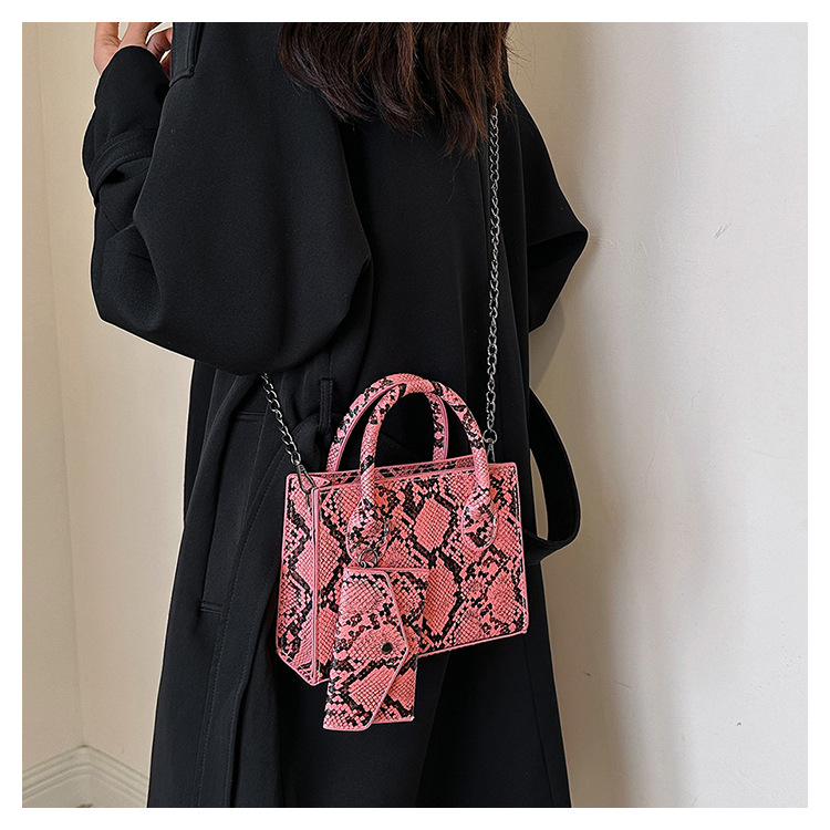 Elegante schlange muster einfache textur handb 2024 neue modische design einzelne schulter crossbody mutter kleine quadratische_voghion.com