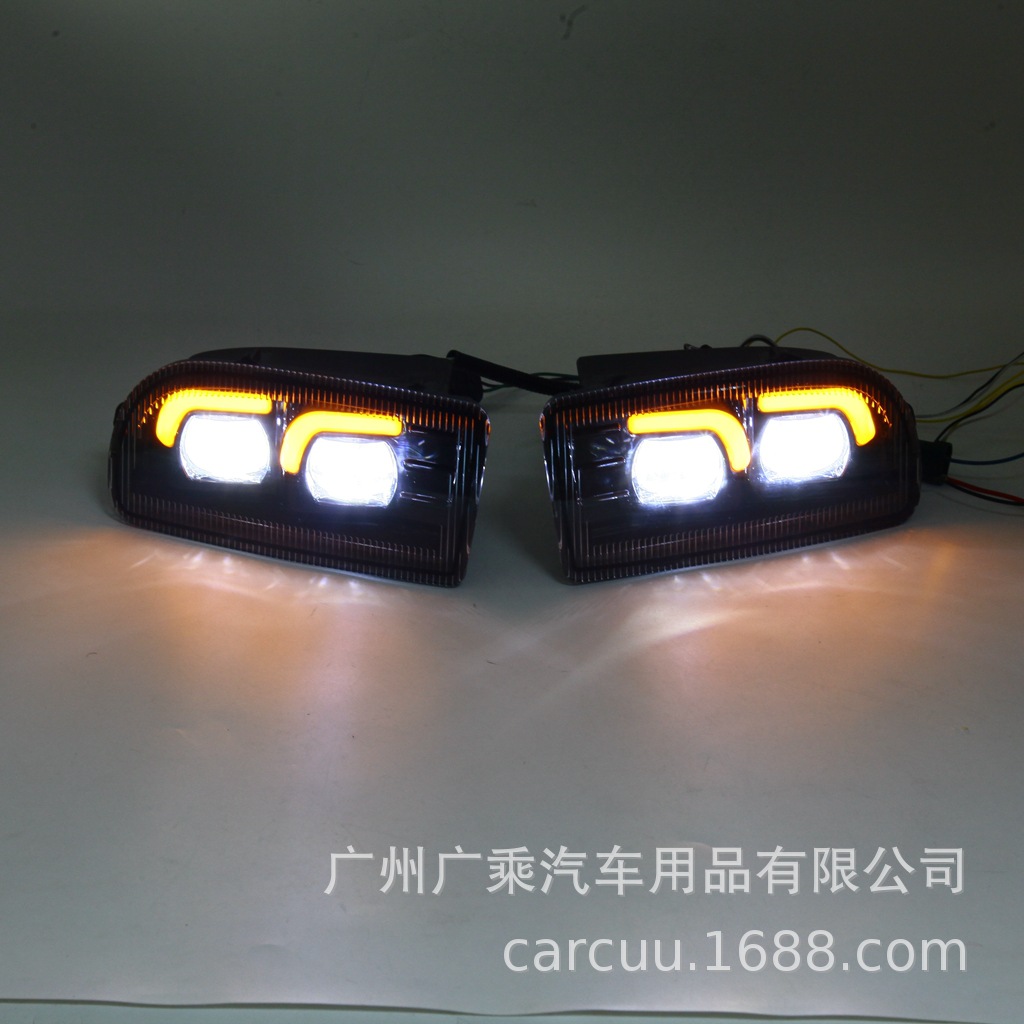 Luces de Circulación Diurna para Toyota 98 Cruiser, Faros Antiniebla para Cruiser 99-08, Faros Antiniebla con Lente LED, FJ100.