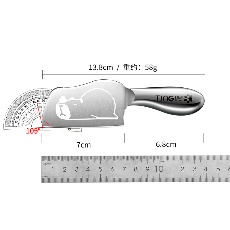 Mini cuchillo de cocina cuchillo de frutas de acero para niños cuchillo de indias de acero para estudiantes cuchillo de frutas afiladas portátiles