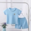 Blue solid sleeves, set