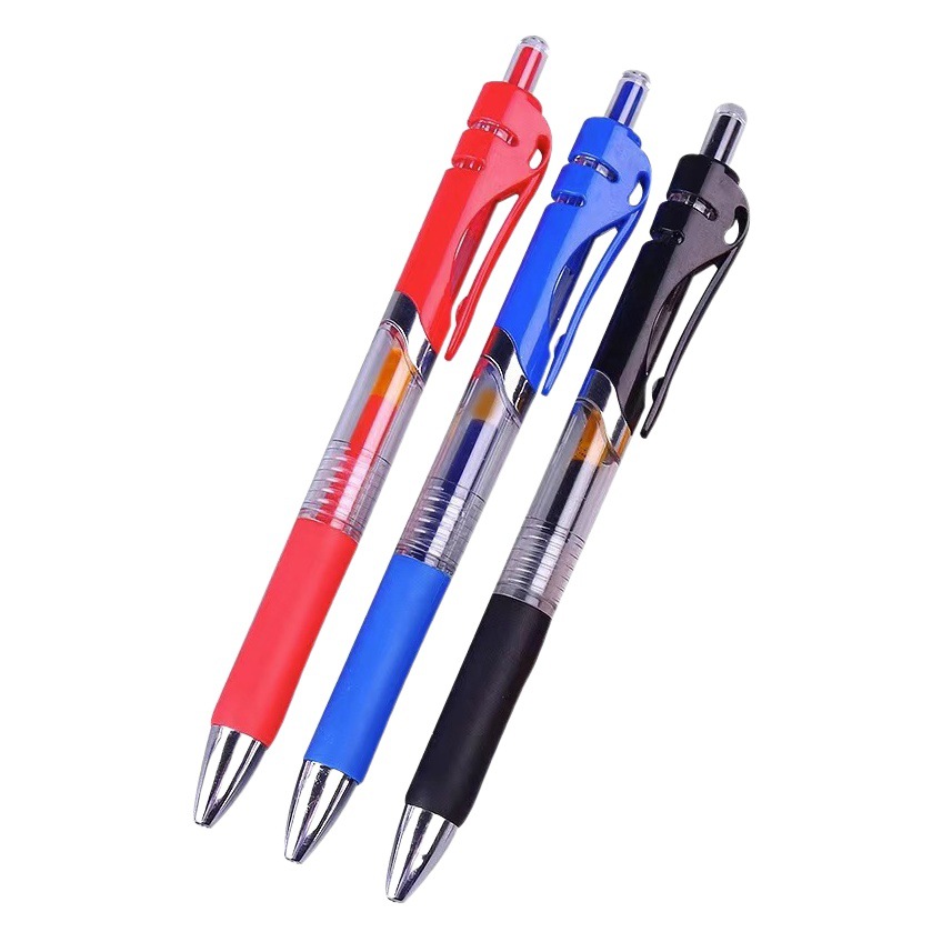k35 push pen wholesale neutral refill 0.5mm push k35 bullet Black Red large capacity signature pen