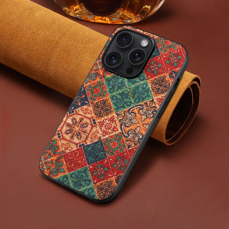 Suitable for iPhone 17 Pro Max Phone Case, Samsung S26 Ultra Bark Texture Back Cover, Google 10 Irregular Pattern