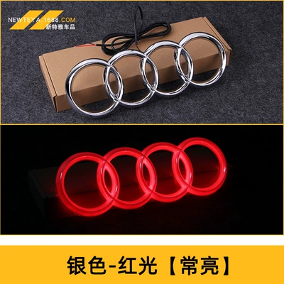 Center Grille Emblem Modification Led | Car logo - 285-silver-red-light-always-on