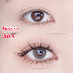 婷媚兒L03透明梗分段式假睫毛小惡魔漫畫睫毛重複使用大容量睫毛