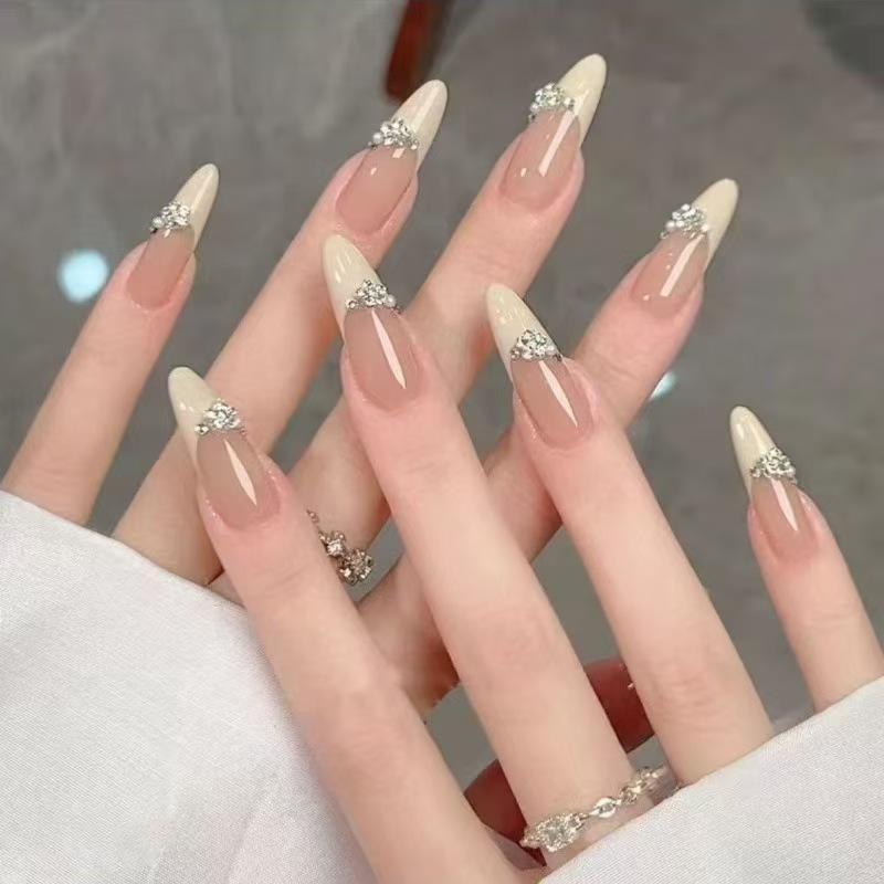 纯欲穿戴甲高级感穿戴美甲显白假指甲穿戴甲片成品美甲指甲片批发|undefined