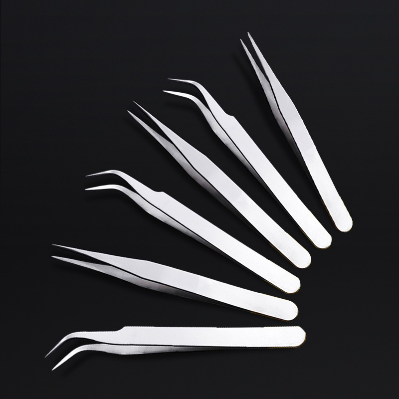 手工diy镊子手机维修不锈钢直头弯头镊子睫毛燕窝挑毛手帐小夹子