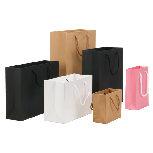 Paper bag gift bag custom cowhide handbag clothing hand bag blank gift bag advertising bag promotional bag printing