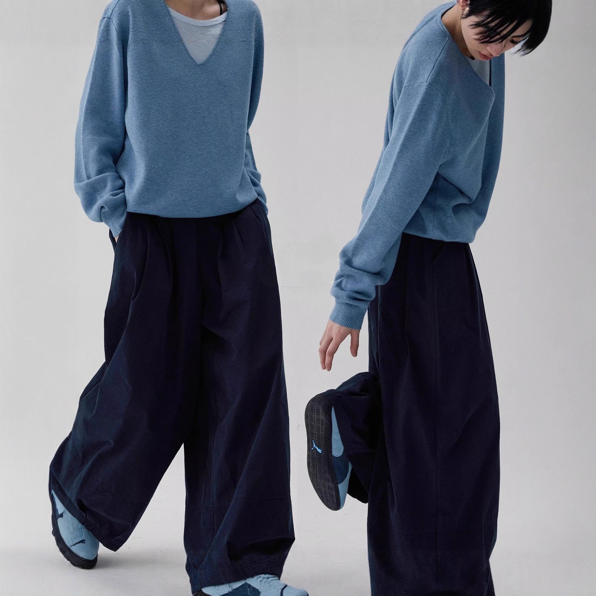 Japanese Retro Silhouette Lantern Casual Pants Spring and Autumn Women's Balloon Pants Versatile Carrot Pants Loose Wide-Leg Long Pants