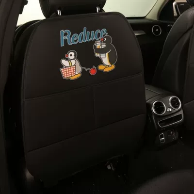 Car seat back anti-kick pad, universal protective pad for rear-seat children, anti-wear pad, anti-dirt protective pad for the rear seat of the car (Chair back anti-kick pad) - black-background-heat-transfer-print-shopping-penguin-long-style-one-piece