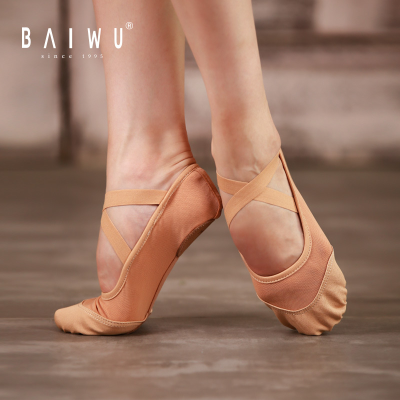 Kashiwawu Dance Shoes for Kidsren and Girls, Professional Soft-soled Dance Shoes, Lace-free Dance Shoes, Grade Examination Practice Shoes 121131005