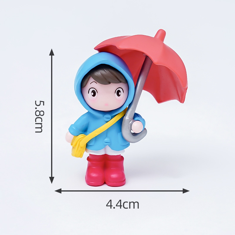 파란 드레스를 입은 소녀