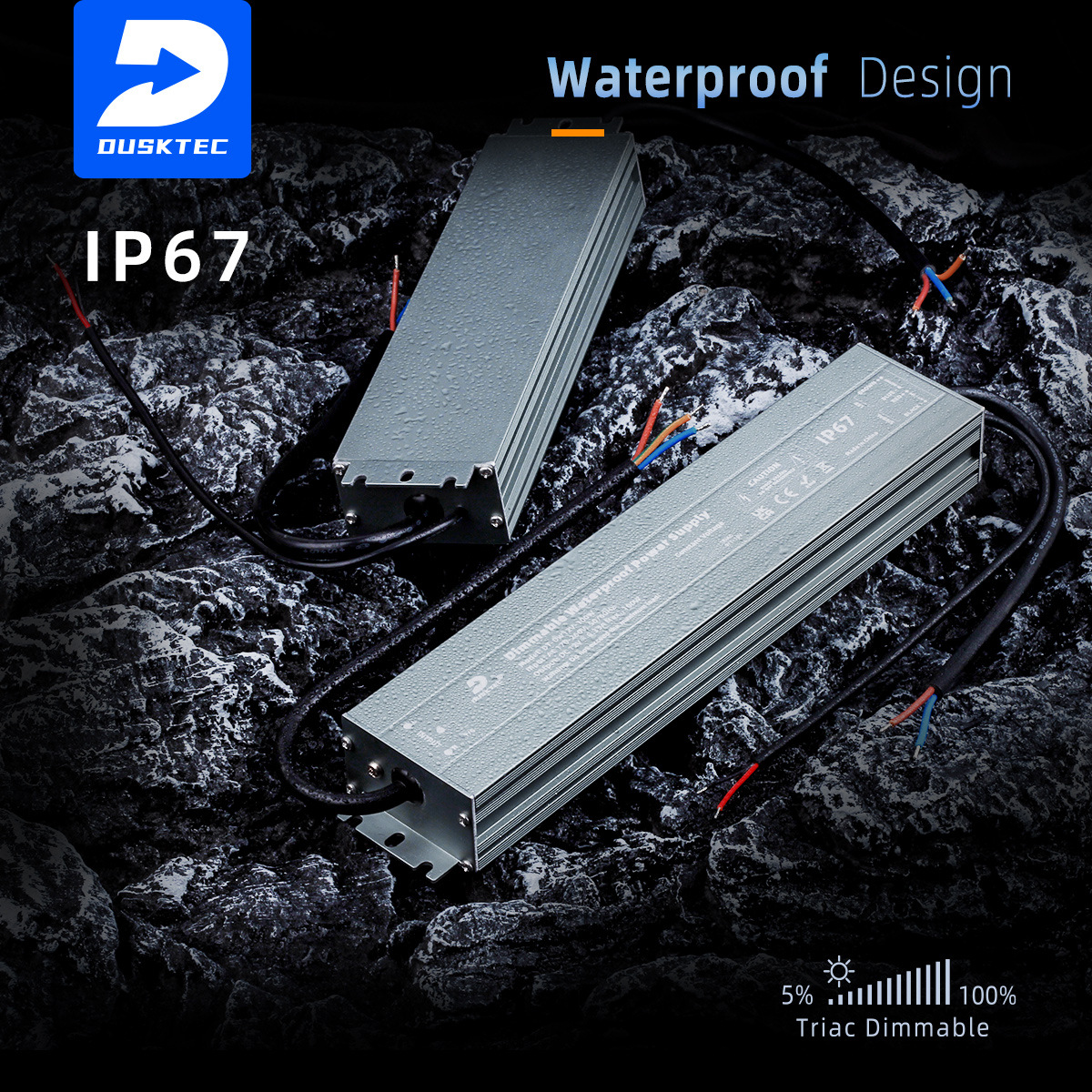 100WLED恒压开关电源户外专用12V 24V全系列IP67防水开关电源