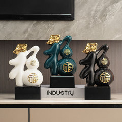 New Chinese style Fu gourd ornaments, living room, creative office, light luxury decorations, entrance hall, living room, wine cabinet, wholesale supply