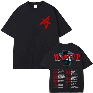 Young Miko-WASSUP Hip HopT-shirts 2025New FashionT-shirt