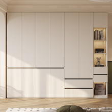 衣柜家用卧室挂衣区多现代简约一门到顶分段式柜子实木储物衣橱