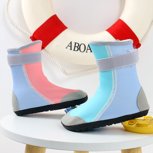 Children's high-top swimming shoes, baby beach socks, non-slip diving shoes, snorkeling socks, adult barefoot soft shoes, beach shoes
