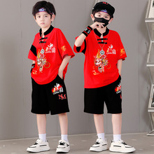 男童夏装套装帅气休闲夏款时髦2025新款中大儿童夏季男孩运动潮酷