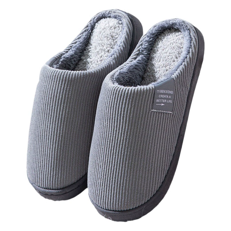 Хлопковые тапочки, женские осенне-зимние домашние Нескользящие тапочки на флисовой подкладке, мужские зимние теплые Лунные тапочки на толстой подошве для пар