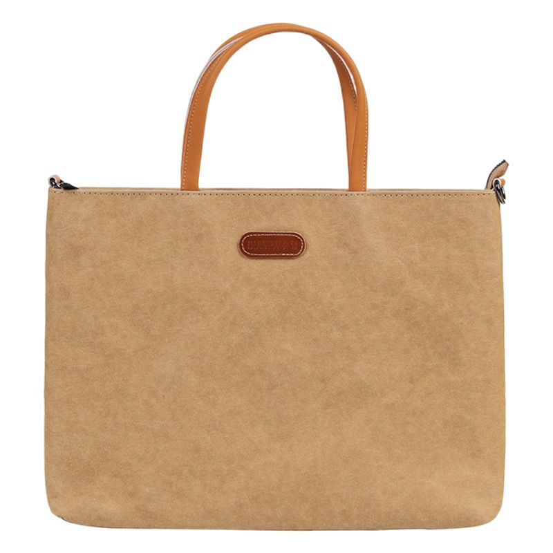 Bag Kraft Paper Notebook Liner Bag Suitable for Apple 14inch Shoulder Crossbody Large Capacity Laptop Bag