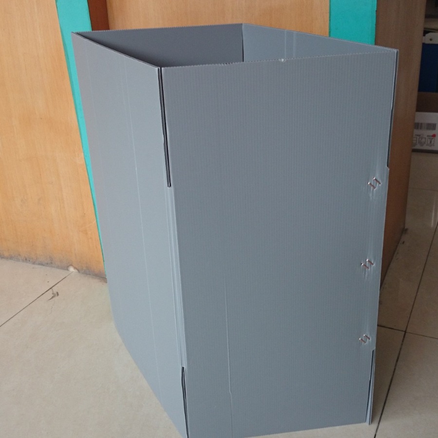 PP灰色中空板纸箱 农药专用万通板周转箱 水果包装箱