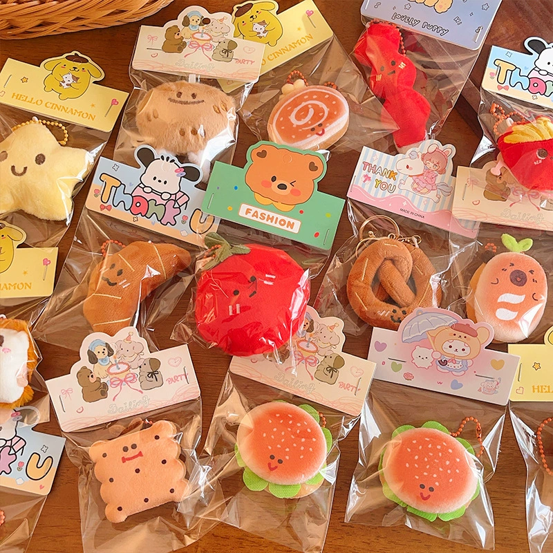 Plush Keychain Pendant, Cartoon Doll Pack, Cute Birthday Gift 8×11×1 cm, random styles