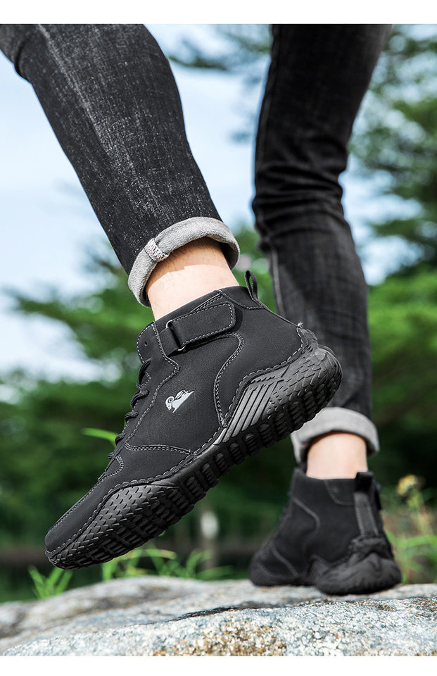 Giày bốt Martin nam cổ cao da lộn, đế bằng chống trượt, phong cách thường ngày — 55079 kaki, 55079 màu nâu, 55079 màu xám, 55079 màu đen chi tiết 18
