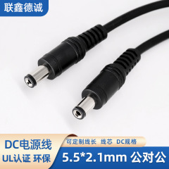 カスタマイズされた5521DC線2頭の公対公中継線監視設備丸穴DC電源延長線充電線