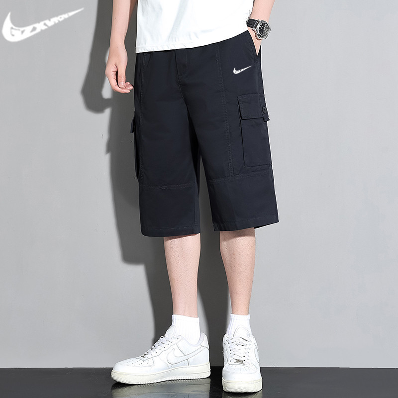 2026 pure cotton workwear cropped pants for men, summer thin workwear pants, pure cotton casual men's shorts, loose fit for outdoor wear 2026 pure cotton workwear cropped pants for men, summer thin workwear pants, pure cotton casual men's shorts, loose fit for outdoor wear