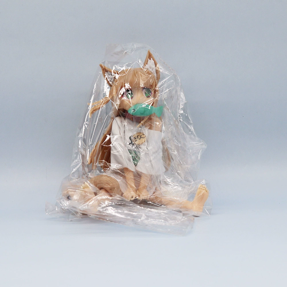 Аниме фигурка кошкодевочки, ПВХ, 13,5 см, сидячая и стоячая позы, сменные лица, в пакете/коробке
