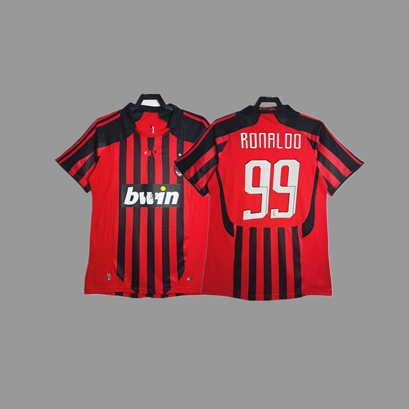 ACレトロユニフォームサッカー服マルティーニパトインザジシェフチェンコガトゥソネスタユニフォーム|undefined